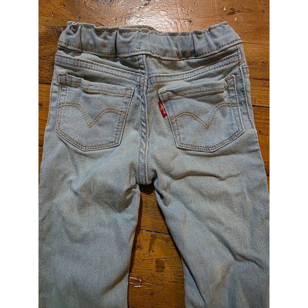 Levis Pull-On‎ Jeggings Light Wash Denim Adjustable Waist Kids Jeans